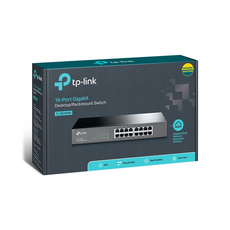 TP-Link TL-SG1016D 16-Port Gigabit Desktop/Rack Switch  4