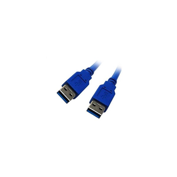 Dynamix USB 3.0 Type A Male to Type A Male Blue Cable - 2m