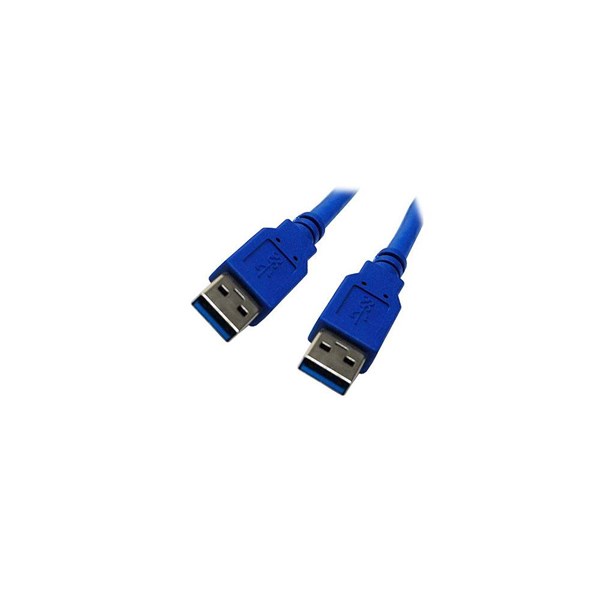 Dynamix USB 3.0 Type A Male to Type A Male Blue Cable - 1m