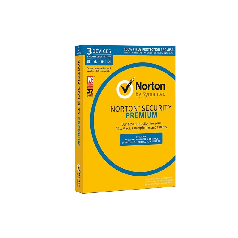 Symantec Norton Security Premium 3.0 3 Device  1 User 1Yr Sub - pr_275341