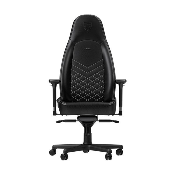 Noblechairs ICON Series Faux Leather Gaming Chair - Black/Platinum White