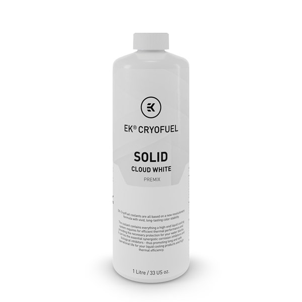 EKWB EK-CryoFuel Premix 1000mL - Solid Cloud White