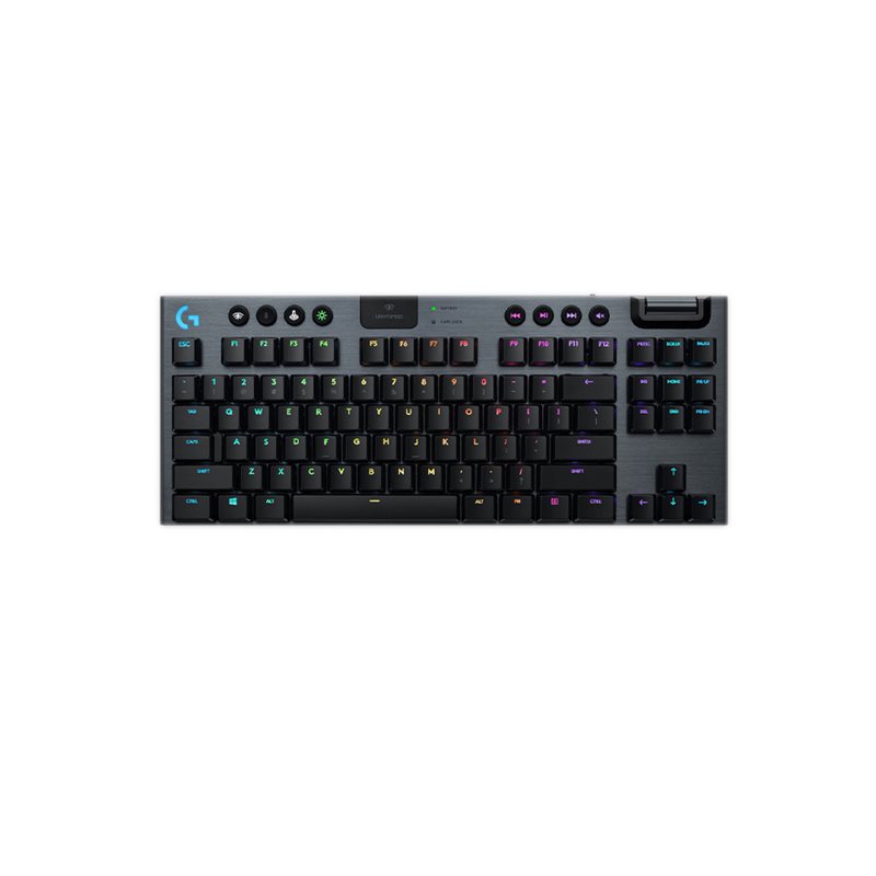 Logitech G915 TKL Low-Profile Wireless Mechanical Keyboard - GL Clicky  1