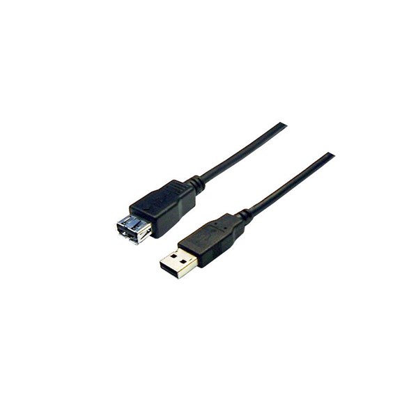 Dynamix USB 2.0 Cable USB-A Male to USB-A Female Connectors - 1m