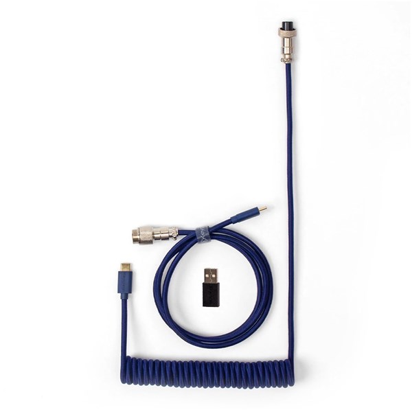 Keychron Coiled Aviator Type-C Cable Blue