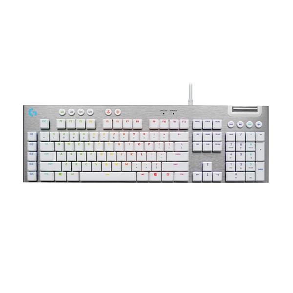 Logitech G815 Lightsync RGB Mechanical Gaming Keyboard - White Tactile