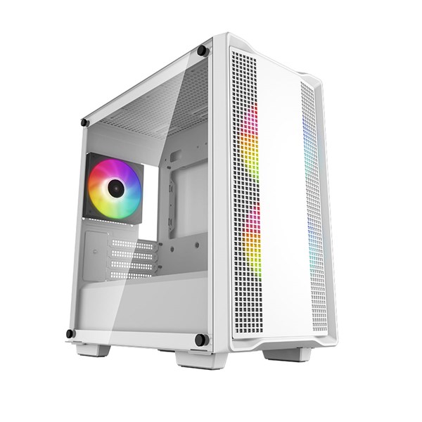 Deepcool CC360 ARGB Mid Tower Case - TG White