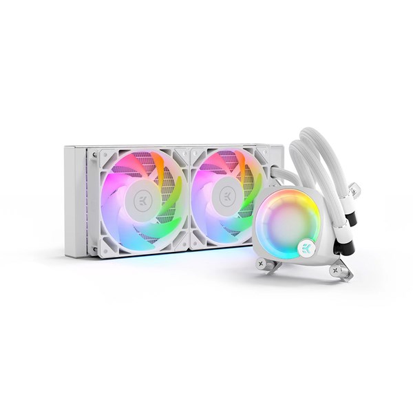 EKWB EK-Nucleus CR240 Lux D-RGB 240mm AIO CPU Cooler - White