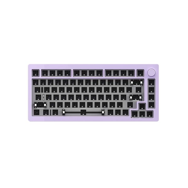 Akko Monsgeek M1 Wireless 75% RGB Barebones Mechanical Keyboard DIY Kit - Purple