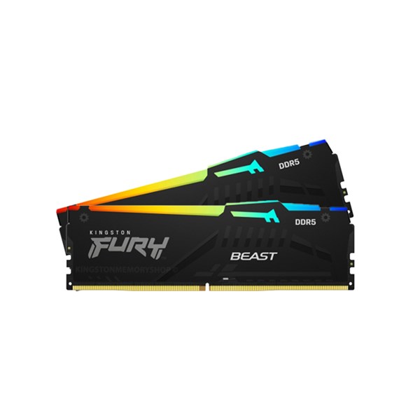 Kingston FURY Beast RGB 16GB (2x 8GB) DDR5 6000MHz CL36 Memory